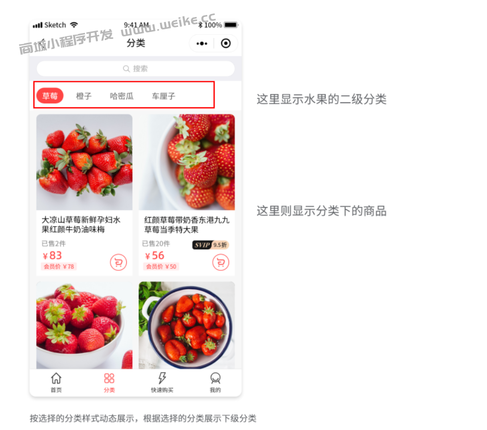 分类页面说明